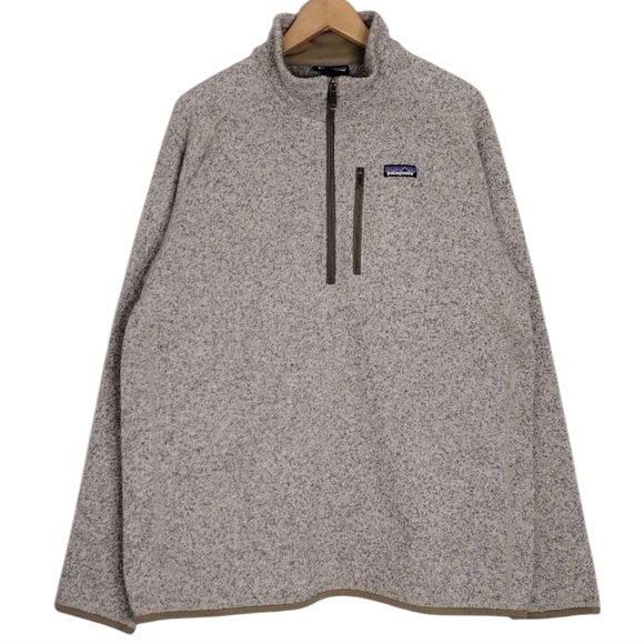 Patagonia Men's Fleece Quarter Zip Pullover Long Sleeve Sweater Sz XL
